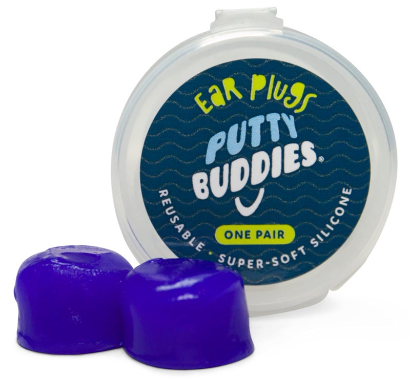 PUTTY BUDDIES Ear Plugs 10-Pair Pack - Soft Silicone Ear Plugs for Swimming & Bathing - Invented by ENT Physician - Block Water - Premium Swimming Earplugs - Doctor Recommended (Blue) - Image 4